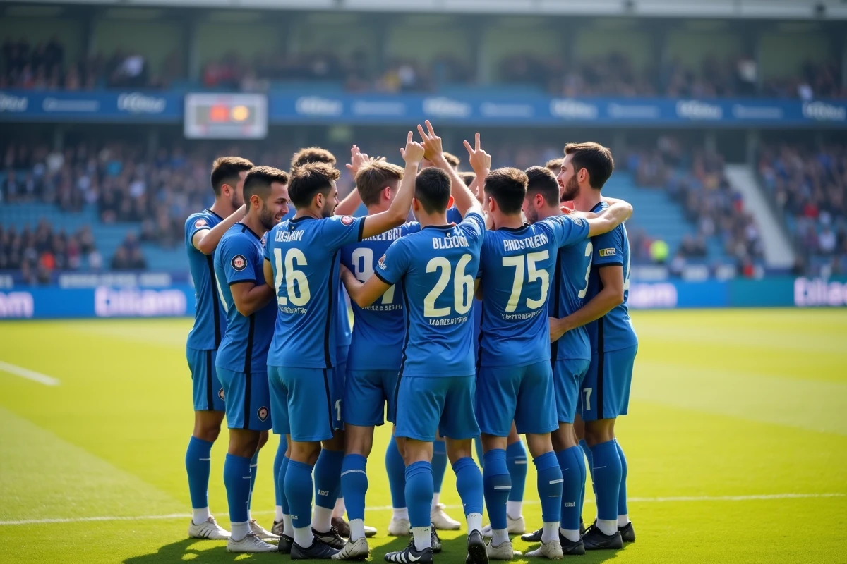 Groupe de joueurs de Versailles 78 célébrant leur victoire